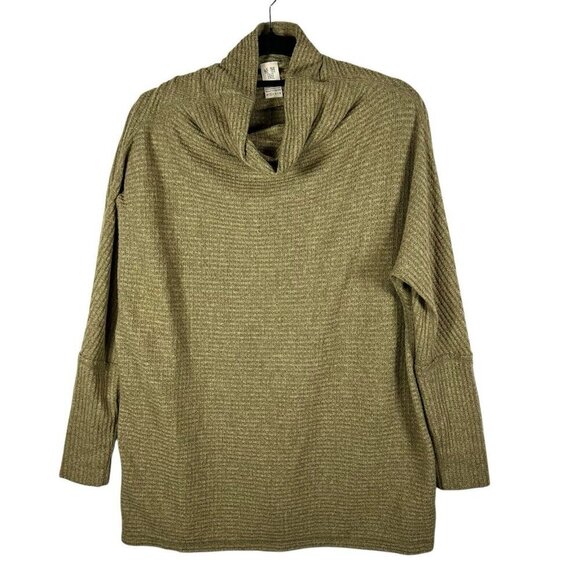 Free People We The Free Turtleneck Sweater Olive Green Ribbed Women’s Size XS - Picture 1 of 7